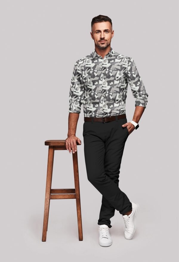 Digital Printed Full Sleeves Shirt - Image 3