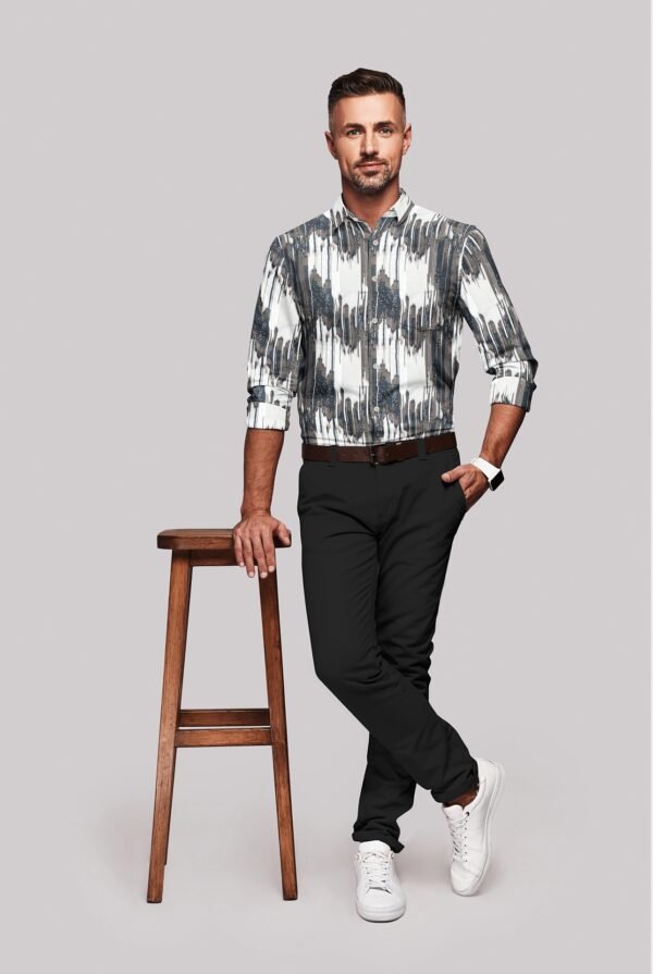 Digital Printed Full Sleeves Shirt - Image 2