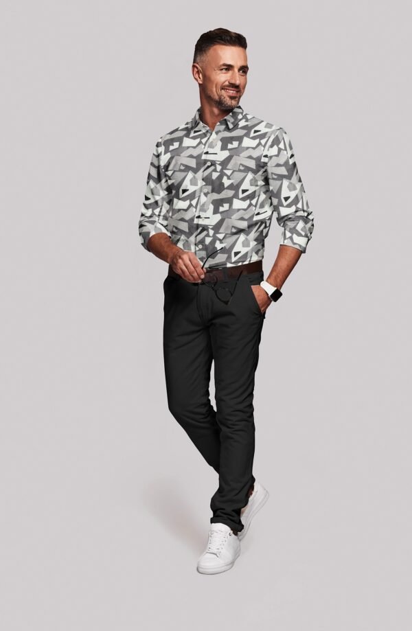 Digital Printed Full Sleeves Shirt - Image 2