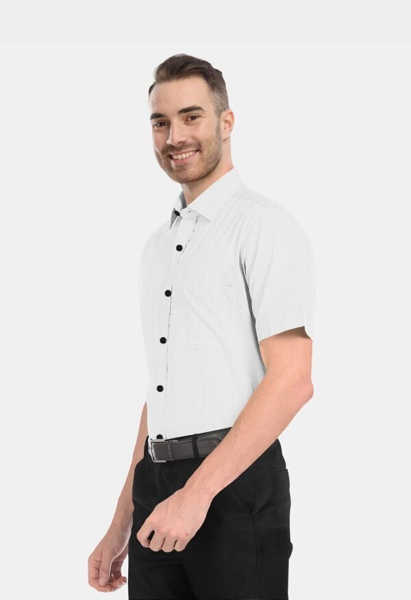 Popcorn White Half Sleeves Shirt - Image 2