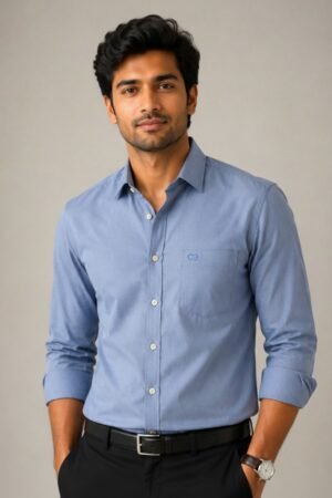Light Blue Premium Oxford Cotton Shirt